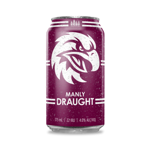 Manly Warringah Sea Eagles Draught  - 375mL Can